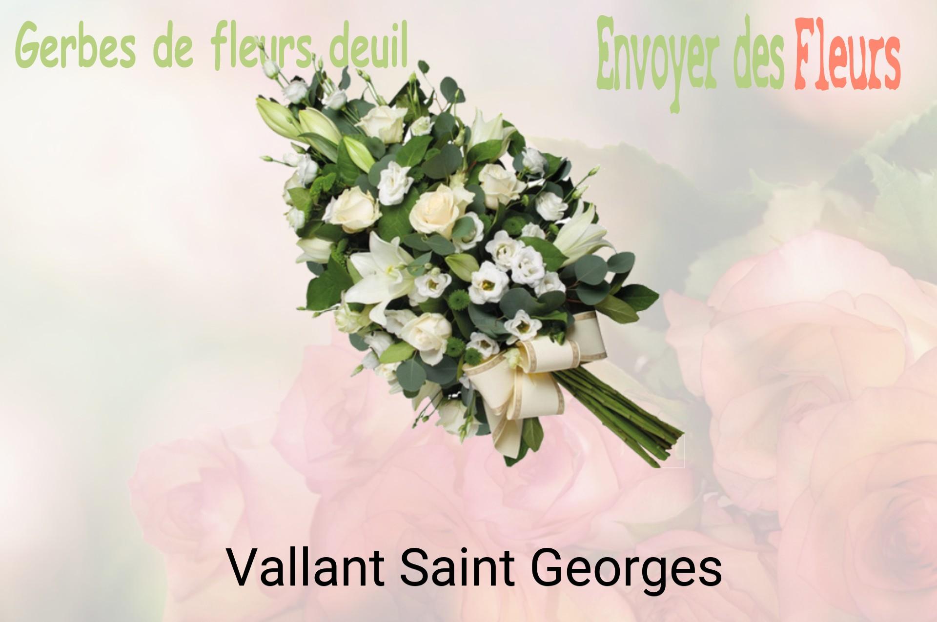 Gerbe de fleurs de deuil livrée à Vallant-Saint-Georges